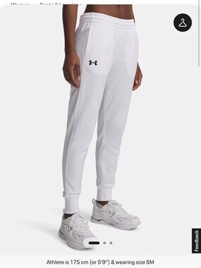 Under Armour Cream/Off-White Women's Jogger Sweatpants